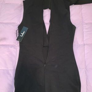 lulus black cocktail dress